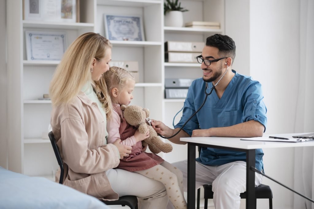 doctor doing their work pediatrics office 1024x681